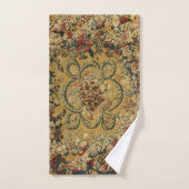 Kleurrijk bloementapijtpatroon bad handdoek (Handdoek)