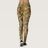 Kleurrijk  bloementapijtpatroon leggings (Achterkant)