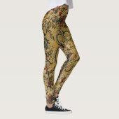 Kleurrijk  bloementapijtpatroon leggings (Rechts)