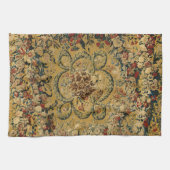 Kleurrijk  bloementapijtpatroon theedoek (Horizontaal)