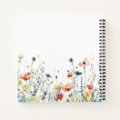 Kleurrijk Bloemenveld Notitieboek (Achterkant)
