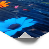 Kleurrijk bloemenveld poster (Hoek)