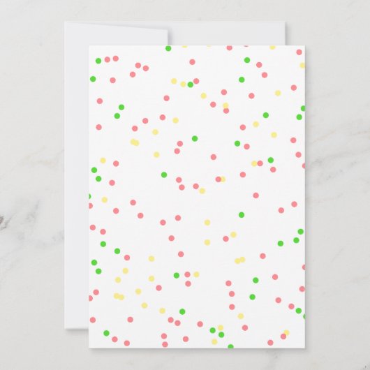 Kleurrijk bloemfeest als een ananas verjaardag kaart (Achterkant)