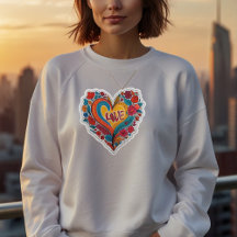 Kleurrijk Bloemhart Liefde  | Romantisch ontwerp