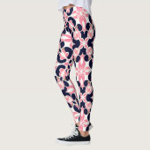 Kleurrijk Bloemig Abstract Patroon Leggings (Links)