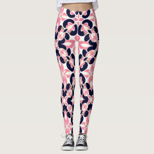 Kleurrijk Bloemig Abstract Patroon Leggings