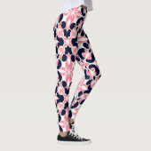 Kleurrijk Bloemig Abstract Patroon Leggings (Rechts)