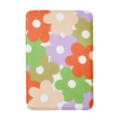 Kleurrijk bloemig eenvoudig tropisch bloempatroon badmat (Voorkant Verticaal)