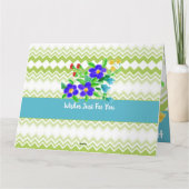 Kleurrijk bloemig en patroon kaart (Achterkant)