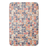 Kleurrijk bloemig geometrisch naadloos patroon badmat (Voorkant Verticaal)