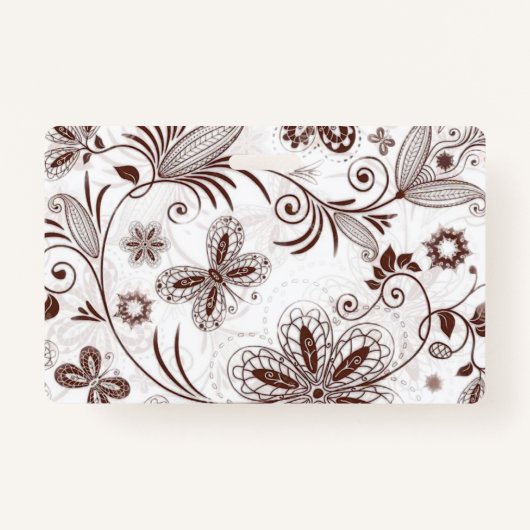 Kleurrijk bloemig naadloos patroon badge (Voorkant)