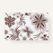 Kleurrijk bloemig naadloos patroon badge (Achterkant)