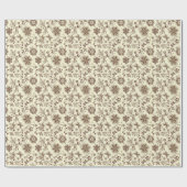 Kleurrijk bloemig naadloos patroon cadeaupapier (Vlak)