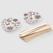 Kleurrijk bloemig naadloos patroon handwaaier (Niet-gemonteerd)