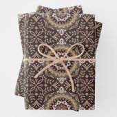 Kleurrijk bloemig naadloos patroon inpakpapier vel (In situ)