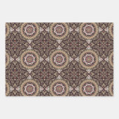 Kleurrijk bloemig naadloos patroon inpakpapier vel (Voorkant 3)