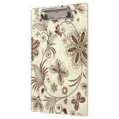 Kleurrijk bloemig naadloos patroon klembord (Links)