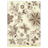 Kleurrijk bloemig naadloos patroon klembord (Achterkant)