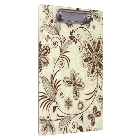 Kleurrijk bloemig naadloos patroon klembord (Rechts)