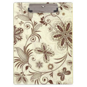 Kleurrijk bloemig naadloos patroon klembord (Voorkant)