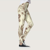 Kleurrijk bloemig naadloos patroon leggings (Rechts)