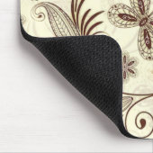 Kleurrijk bloemig naadloos patroon muismat (Hoek)