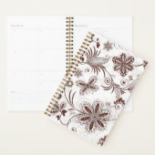 Kleurrijk bloemig naadloos patroon planner (Display)