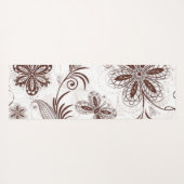 Kleurrijk bloemig naadloos patroon yogamat (Achterkant (horizontaal))