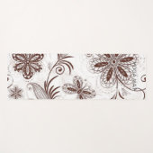 Kleurrijk bloemig naadloos patroon yogamat (Voorkant (horizontaal))