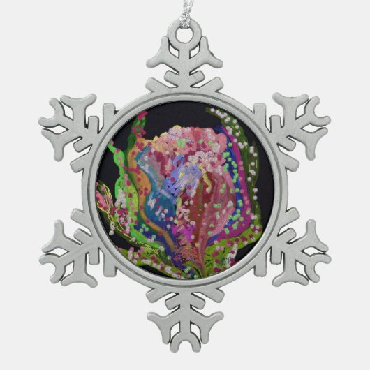 Kleurrijk Bloemig Ornament (Voorkant)