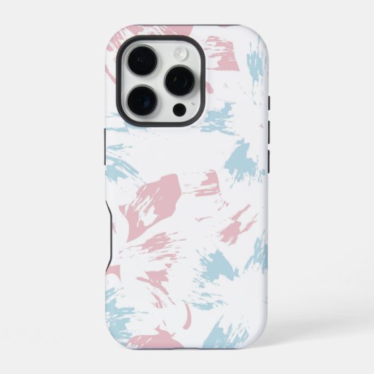 Kleurrijk Bloemmotief Achtergrond iPhone Hoesje (Achterkant)