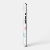 Kleurrijk Bloemmotief Achtergrond iPhone Hoesje (Linkerkant)