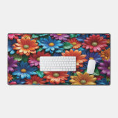 Kleurrijk Bloemmotief - Bureaumat (Keyboard & Muis)