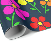 Kleurrijk Bloemmotief Cadeaupapier (Rol Hoek)