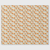 Kleurrijk, bloemmotief. cadeaupapier (Vlak)