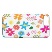 Kleurrijk Bloemmotief Case-Mate iPhone Case (Achterkant (Horizontaal))