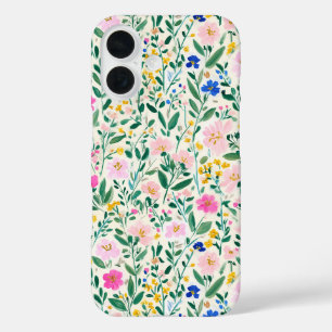 Kleurrijk Bloemmotief iPhone 16 Hoesje