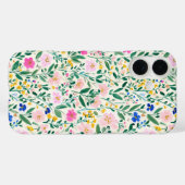 Kleurrijk Bloemmotief Case-Mate iPhone Case (Achterkant (horizontaal))