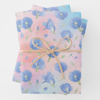Kleurrijk Bloemmotief Inpakpapier Vel