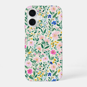 Kleurrijk Bloemmotief iPhone 16 Hoesje