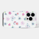 Kleurrijk bloemmotief iPhone hoesje (Achterkant horizontaal)