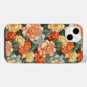 Kleurrijk Bloemmotief iPhone Hoesje (Achterkant horizontaal)