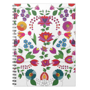 Kleurrijk Bloemmotief Kalocsa Notitieboek