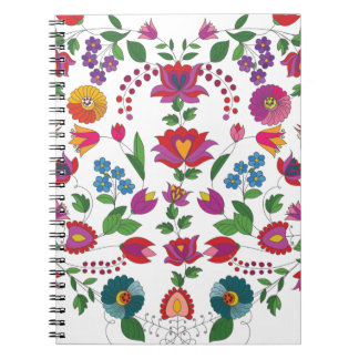 Kleurrijk Bloemmotief Kalocsa Notitieboek