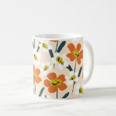 Kleurrijk, bloemmotief. koffiemok (Voorkant rechts)