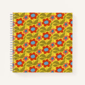 Kleurrijk bloemmotief Notitieboek (Voorkant)