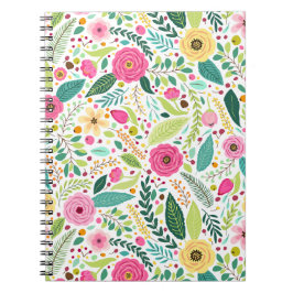 Kleurrijk Bloemmotief Notitieboek