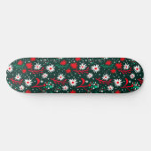 Kleurrijk Bloemmotief Persoonlijk Skateboard (Horizontaal)