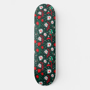 Kleurrijk Bloemmotief Persoonlijk Skateboard