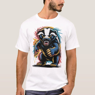 Kleurrijk Bloemmotief – Platte Vector Illustratie T-shirt